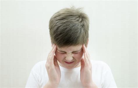 Barn huvudvärk pannan